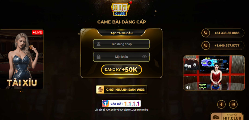 Thông tin chung về cổng game Hit Club