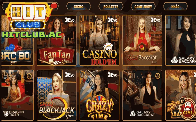 Hướng dẫn chơi Live Casino tại cổng game HitClub