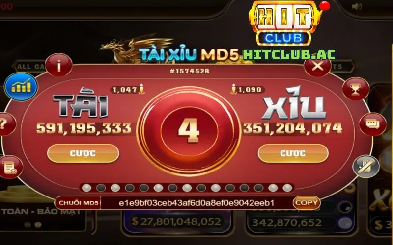 Kinh nghiệm chơi tài xỉu MD5 Hit Club dễ ăn